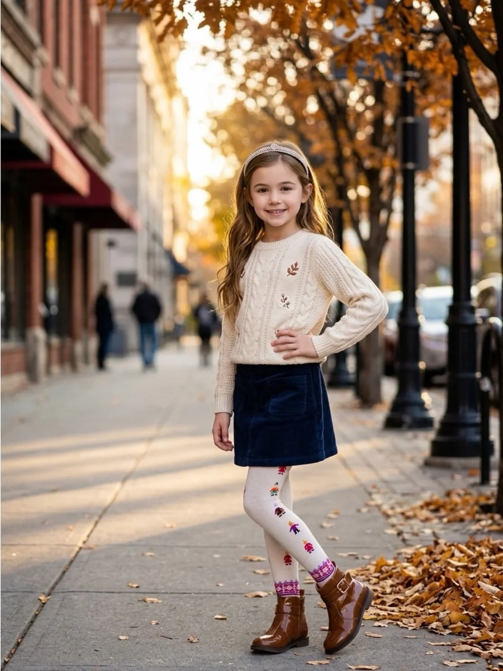 Vintage Gap Kids Nordic Winter Pattern Knit Tights